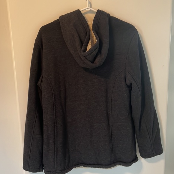 Sherpa lined zip-up hoodie - Picture 2 of 3